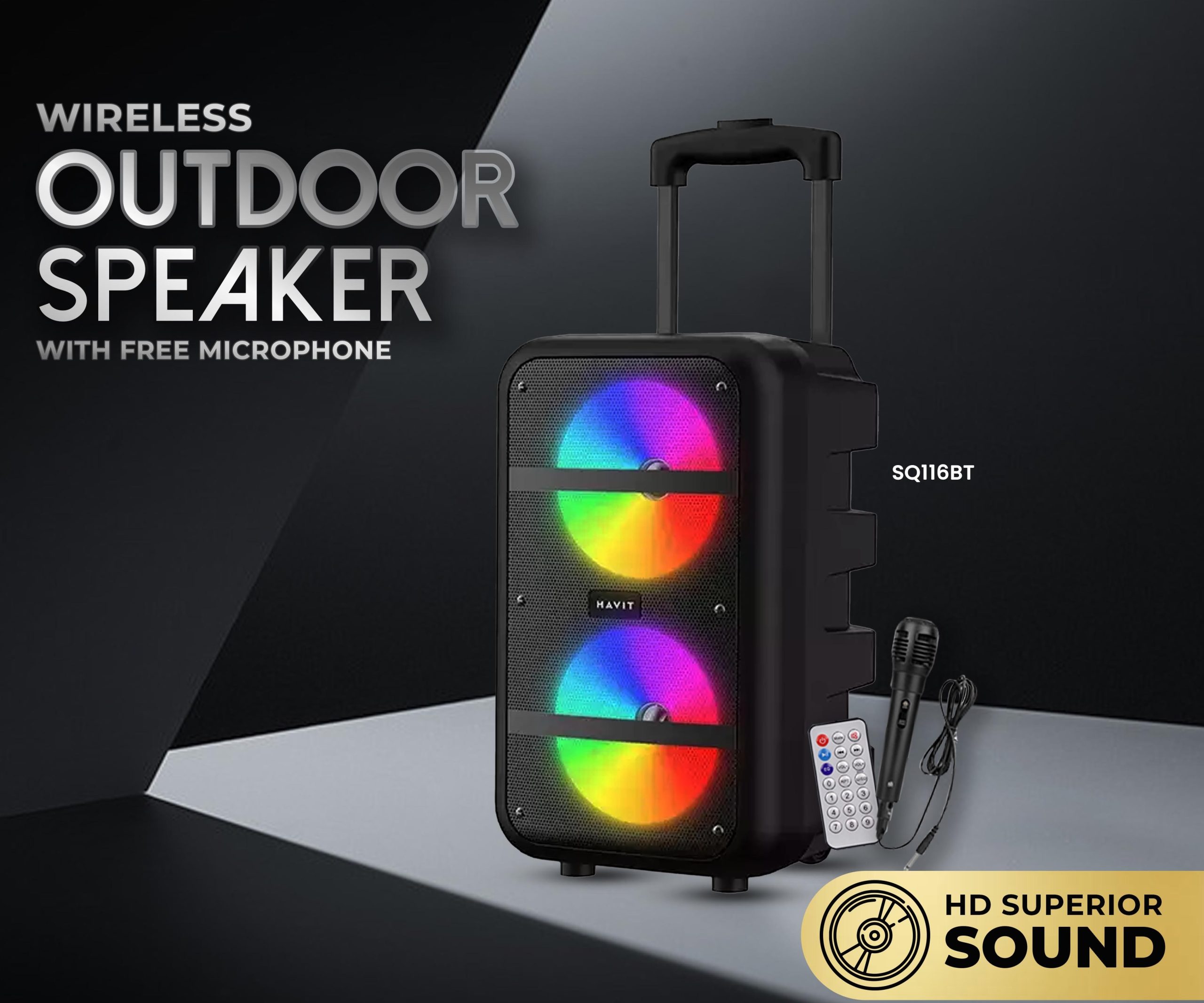 Bluetooth Portable Trolley Speaker